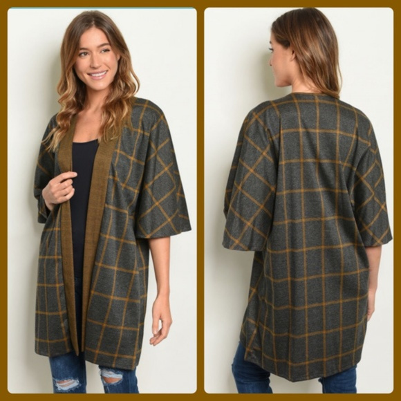 👋 LAST ONE! Pretty Plaid Cardigan - Picture 2 of 3